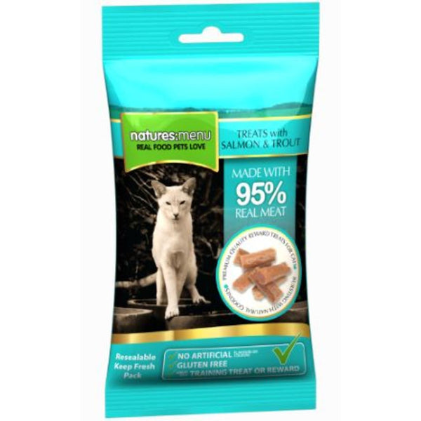 Natures Menu Salmon And Trout Treats 95 Percent Meat