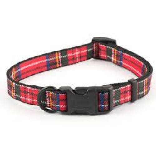 Ancol Red Tartan Adjustable Dog Collar - Ancol5016646691224